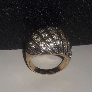 Vintage 80's 14K Gold Plated Wedding Ring